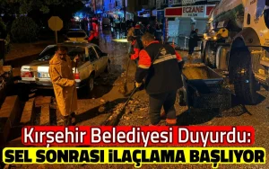 Kırşehir Belediyesi duyurdu: Sel sonrası ilaçlama başlıyor
