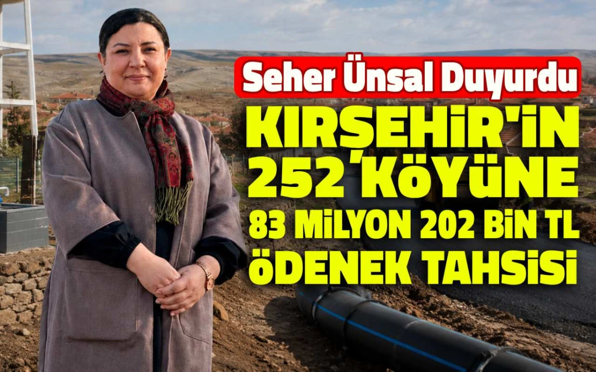 Kırşehir’in 252 köyüne 83 milyon 202 bin TL’lik ödenek tahsisi